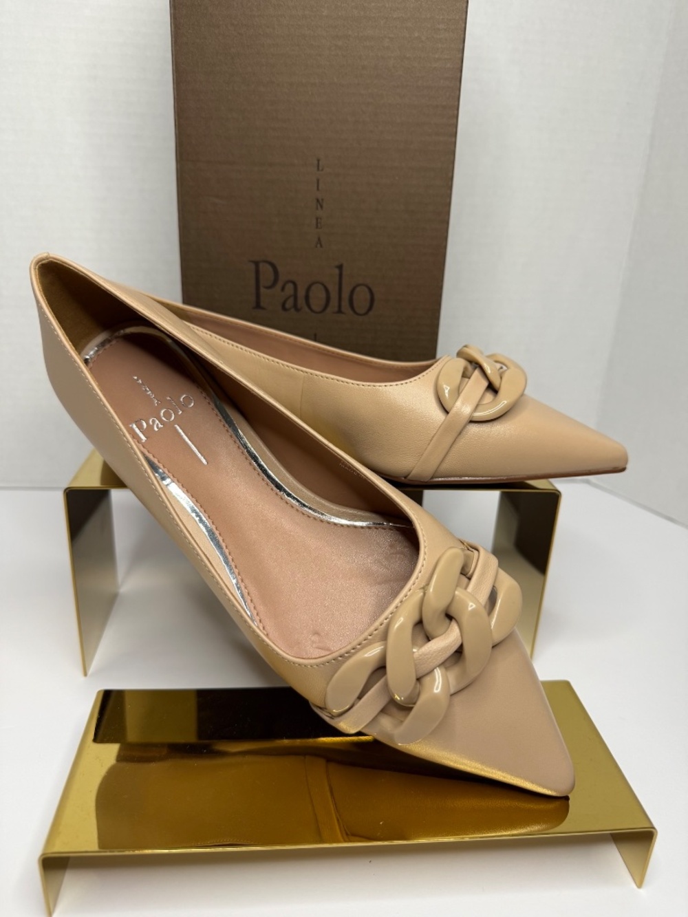 Linea Paolo Nora Nude Flats – Elegant Minimalist Ballet Flats sz 6.5